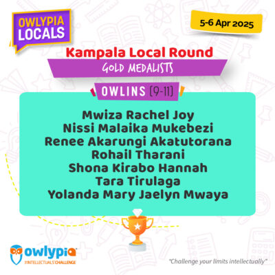 Owlypia competition results showing student achievements and awards ceremony
